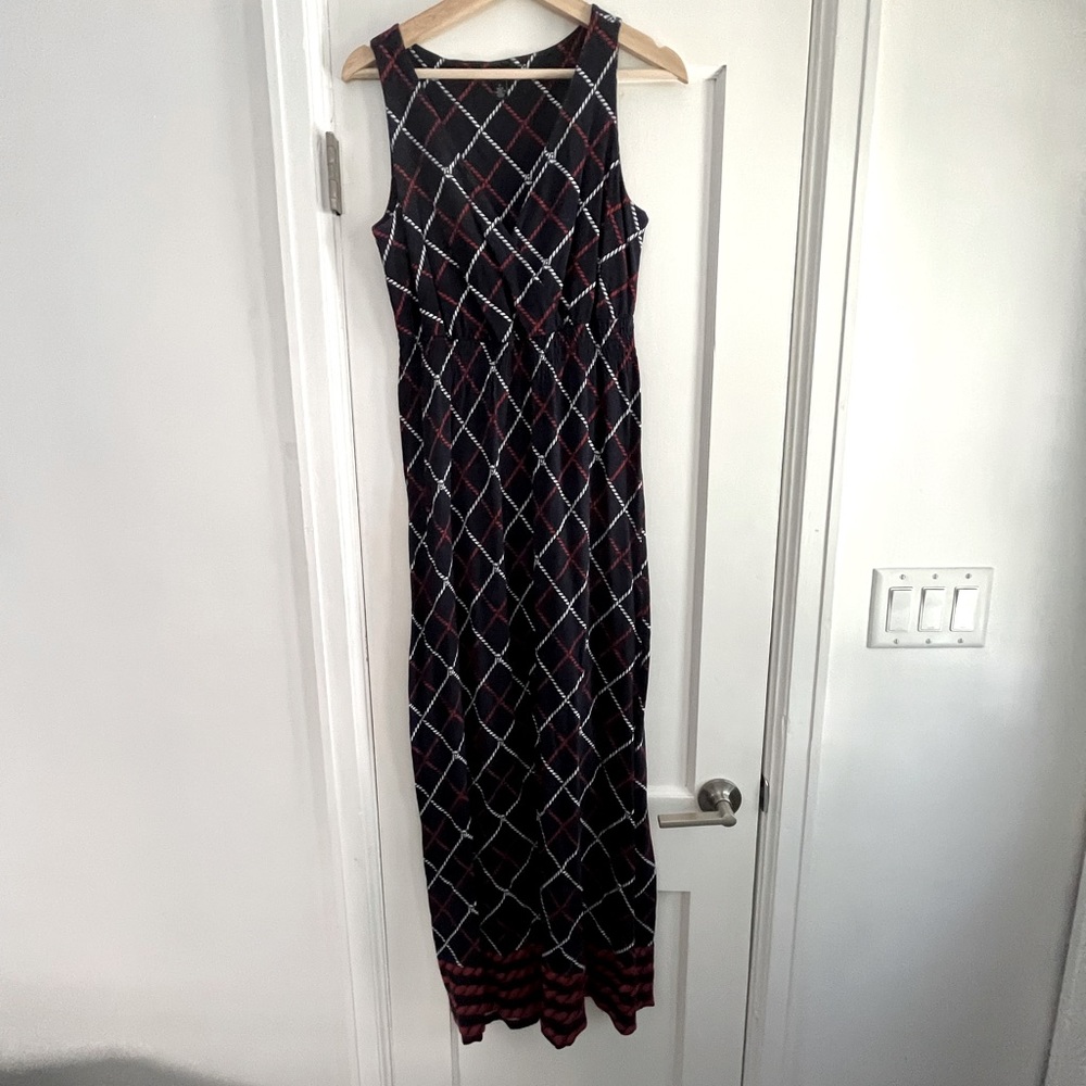 Tommy Hilfiger Red White & Blue Maxi Dress sz M